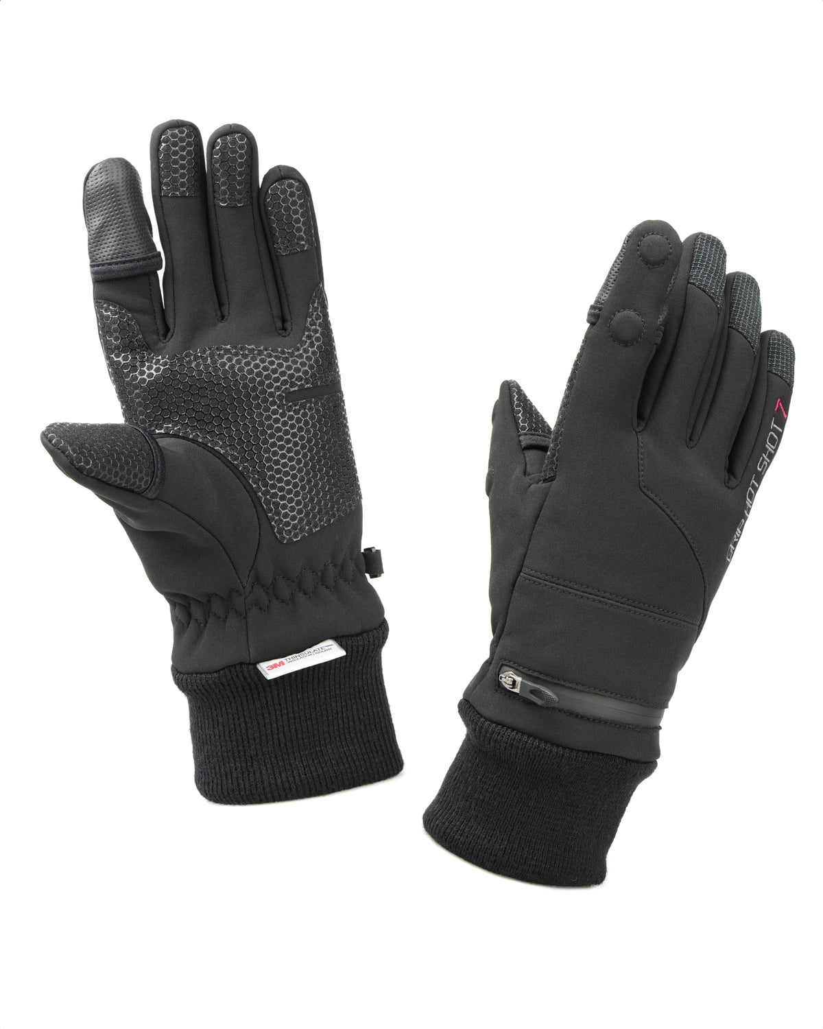 Kenko GHS-N07-M Medium Size Camera Gloves with High Performance Padding, Touchpad and Thimble Compatible Material, Honeycomb Non-Slip Rubber Grip, Small