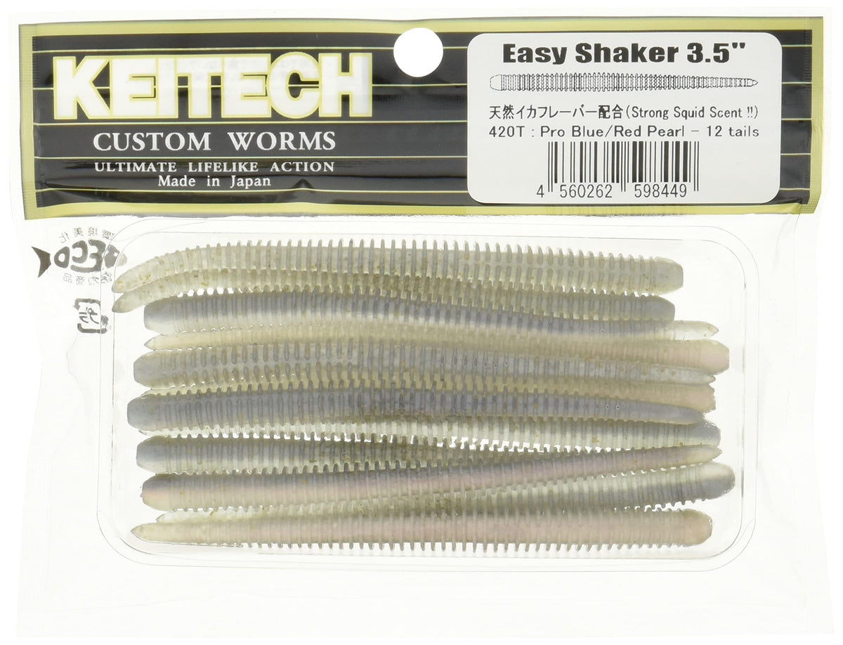 Keitech Easy Shaker 3.5" #420 Pro Blue Red Pearl