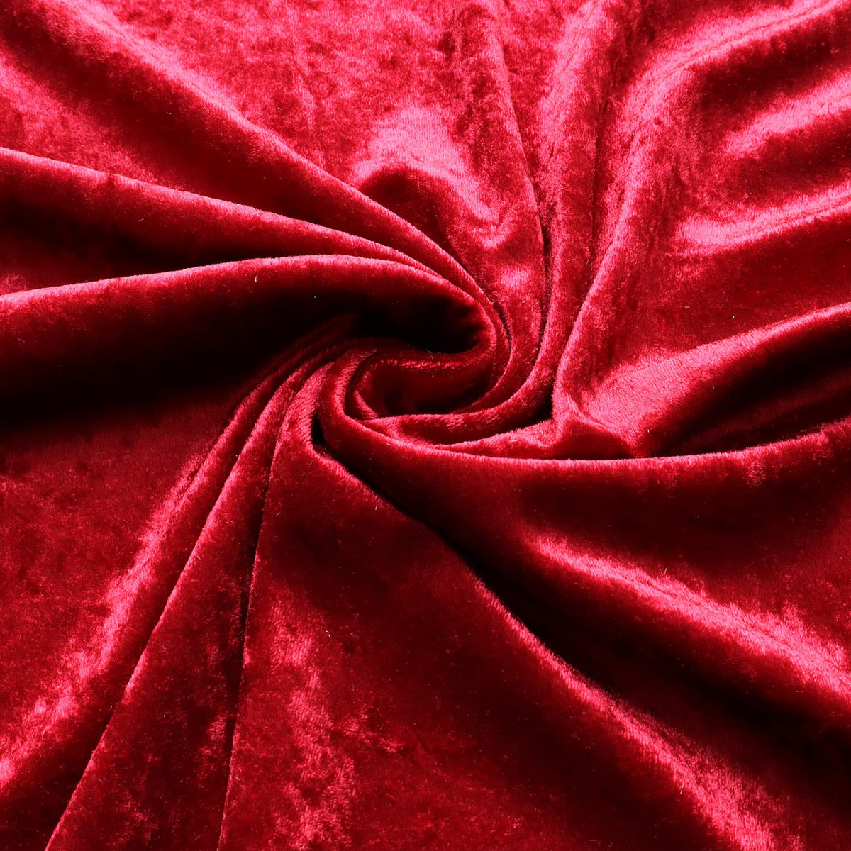Cosmo Textile GD3300 Fabric Crushed Velour Solid Color 100% Polyester Approx. 44.1 inches (112 cm) Width 19.7 inches (50 cm) Cut Col.247 Wine Red