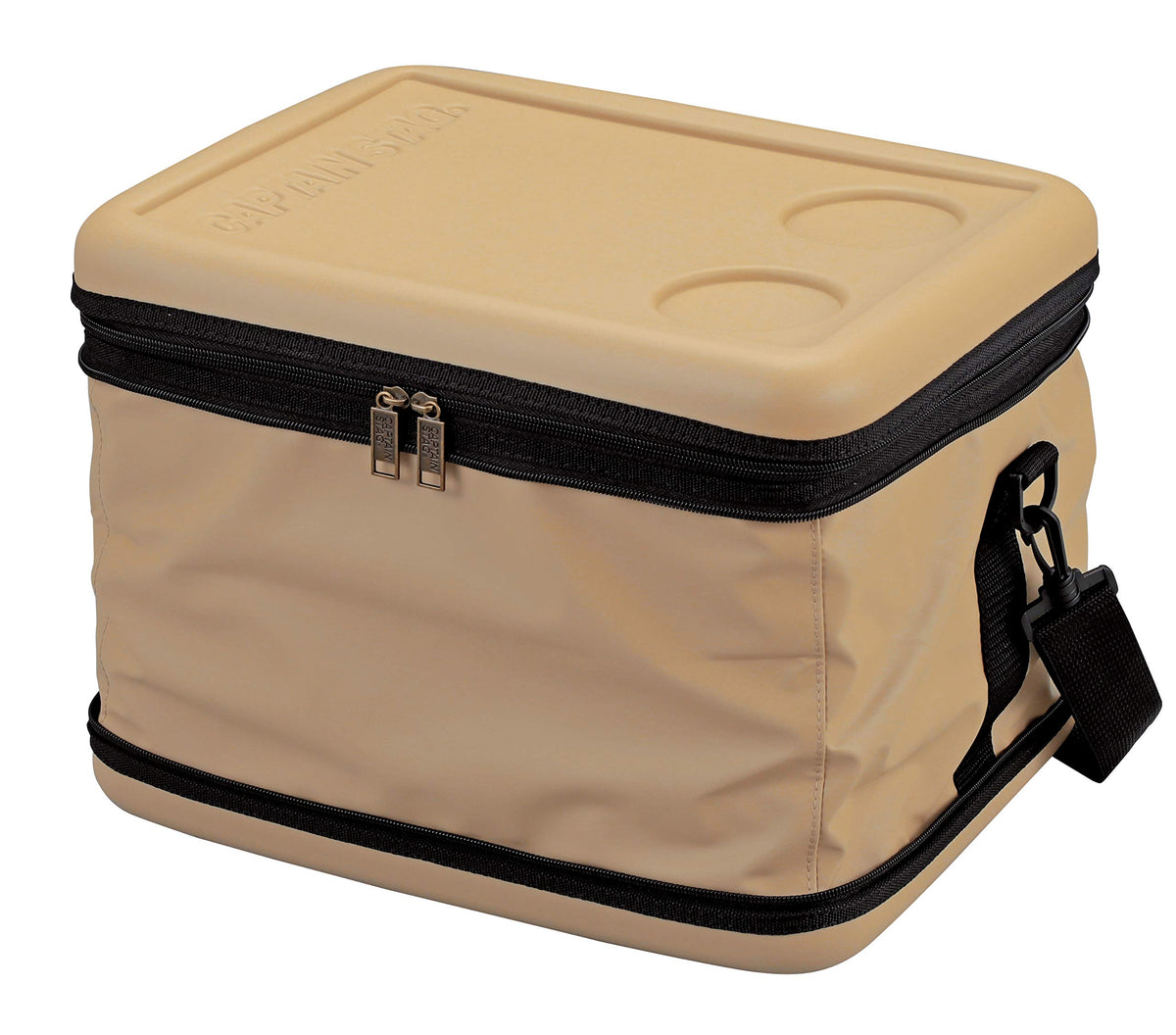CAPTAIN STAG UE-618 Cooler Bag, Cooler Bag, 11.3 gal (43 L) Capacity, Foldable Storage, Super Cold Cooler Bag, Beige