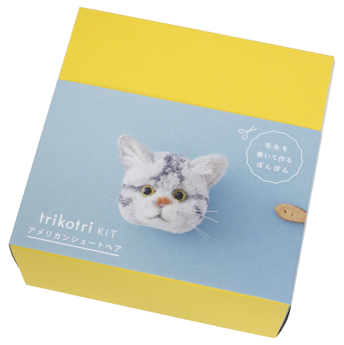 DARUMA Handicraft Kit trikotri kit Cat Ponpon American Short Hair