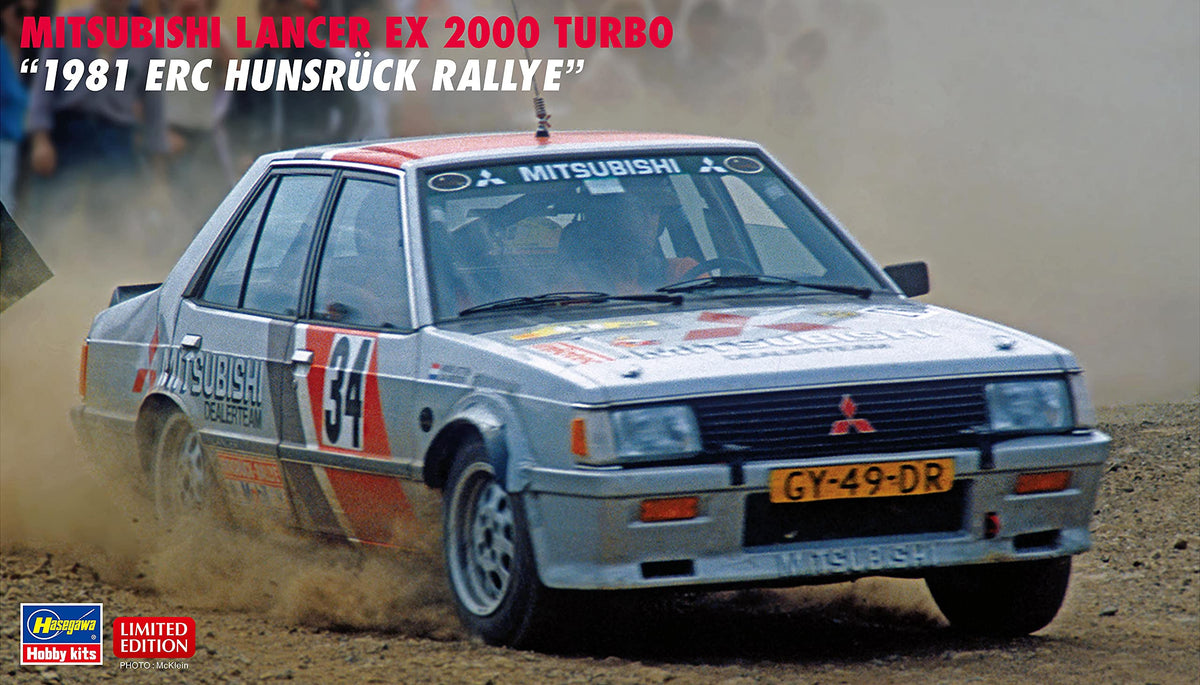 Hasegawa 20526 1/24 Mitsubishi Lancer EX 2000 Turbo 1981 ERC Fence Backpack Rally Plastic Model
