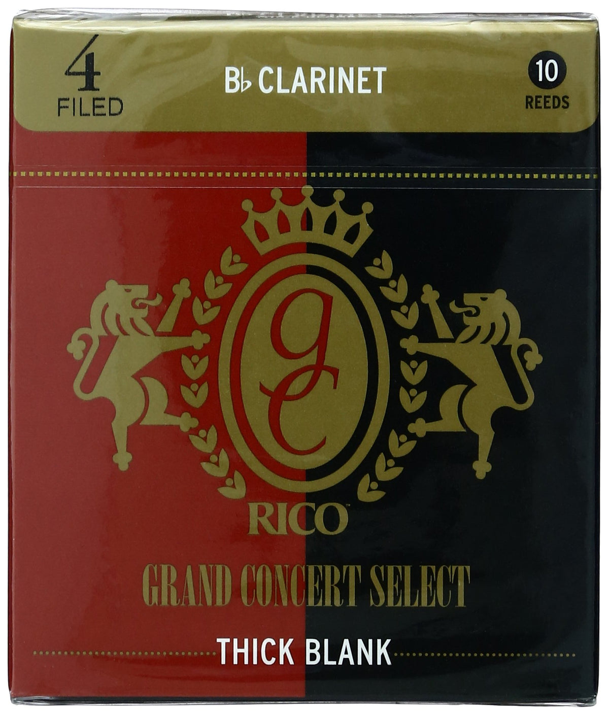 Rico Grand Concert Select Thick Blank (Bb Clarinet #4, Box of 10)