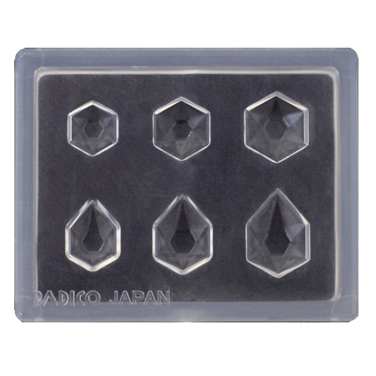 Pajico 401010 UV Resin Shape Jewel Mold Mini Jewelry Cut Hexagon