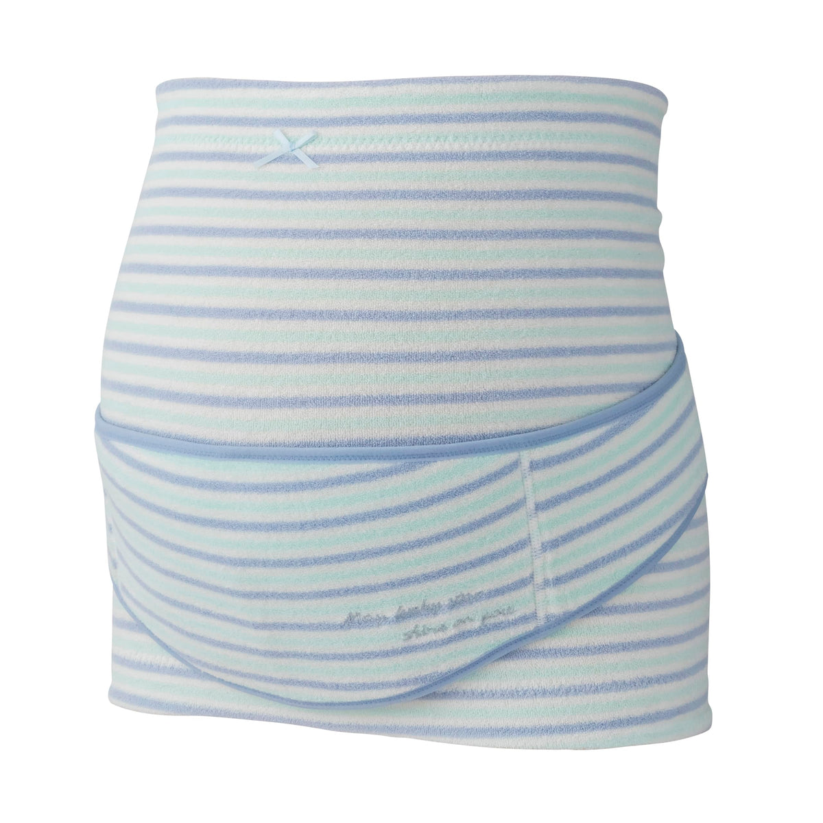 FUN fun Women's Inujirushi Honpo Maternity Pregnancy Belt Belly Band & Support Belt Set HB-8169 Saxe blue M