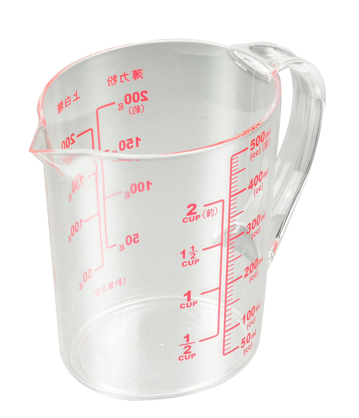 Pearl Metal C-8939 Measuring Cup, Heat Resistant, 16.9 fl oz (500 ml), Simple Basic, Made in Japan