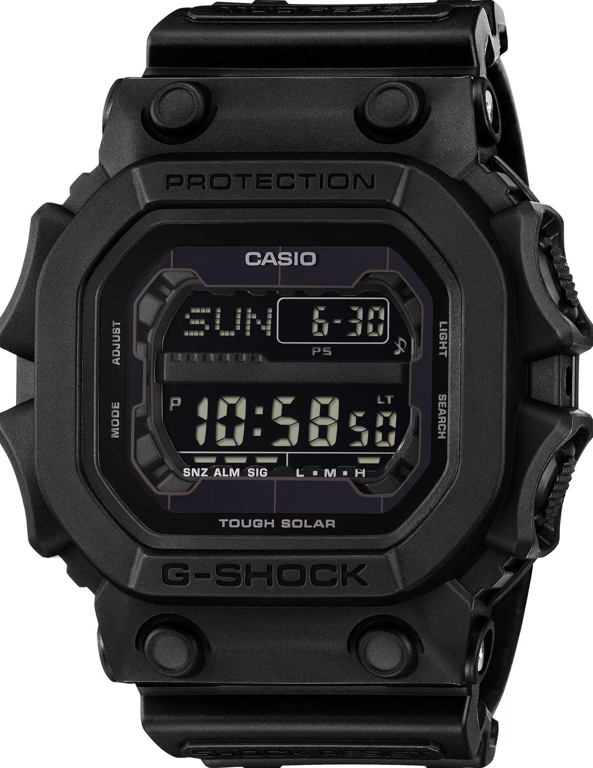 Casio G-Shock Oversized Square Black Resin Digital Watch GX56UBB-1