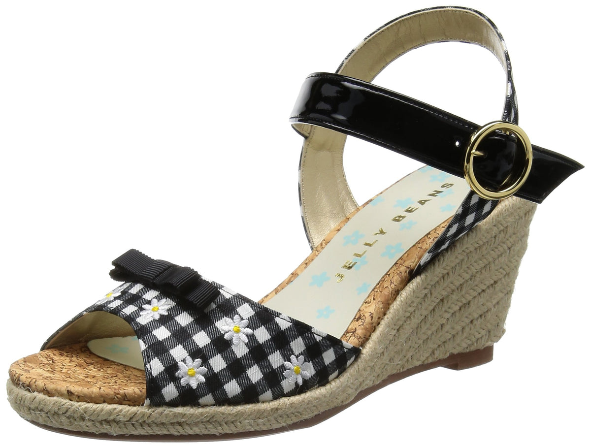 JELLY BEANS(ジェリービーンズ) Women's Sandals, Check, 22.0 cm