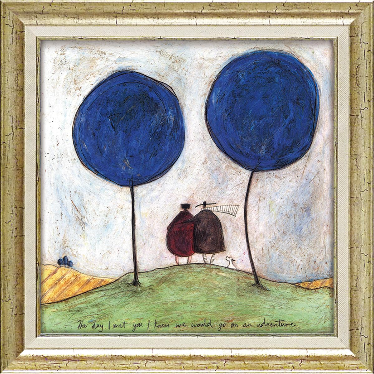 ユーパワー Upower Sam Toft Gel Finish Art Frame, Square/Medium - The Day I Met You