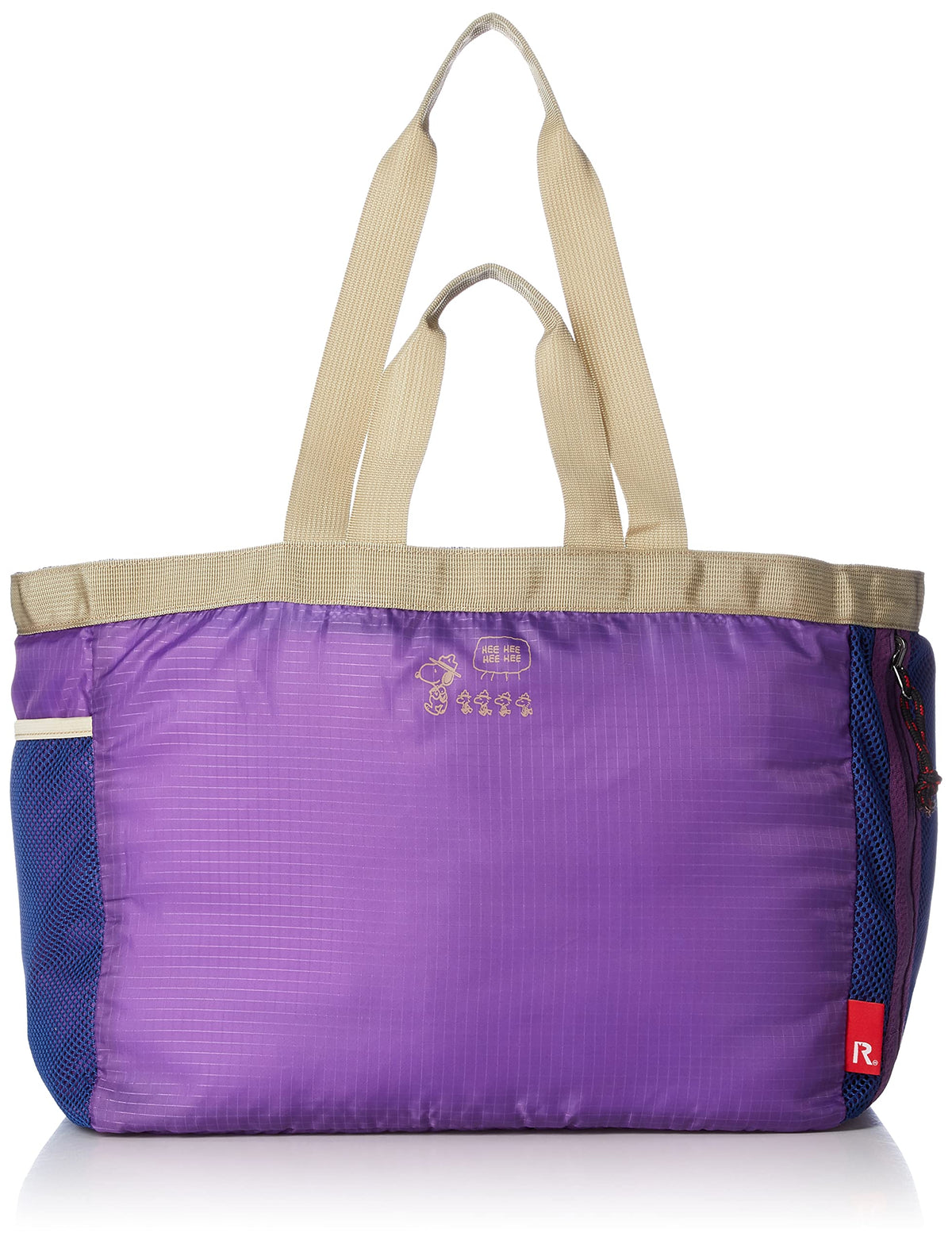 ROOTOTE(ルートート) Routote Peanuts 6S 8201 Snoopy Foldable, Lightweight, Large Capacity, Eco Bag, IP.GRD. Tranche, purple berry
