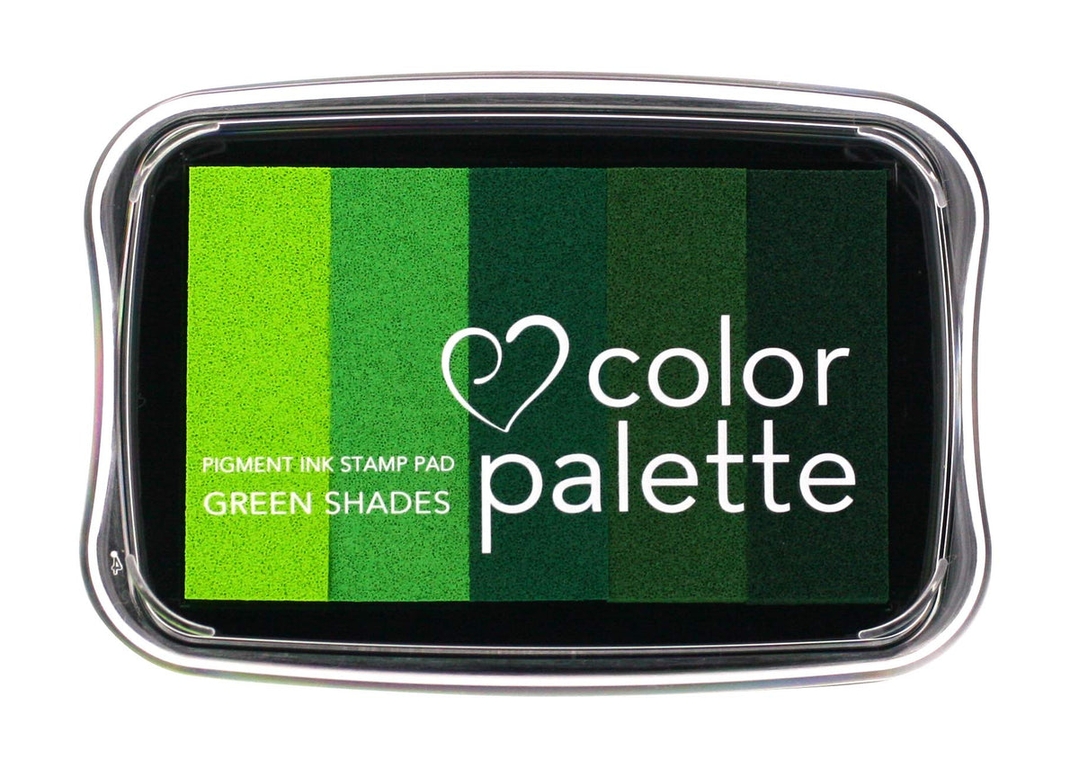 Tsukineko 19977-508 Color Palette, 5 Color Combination, Green Shade