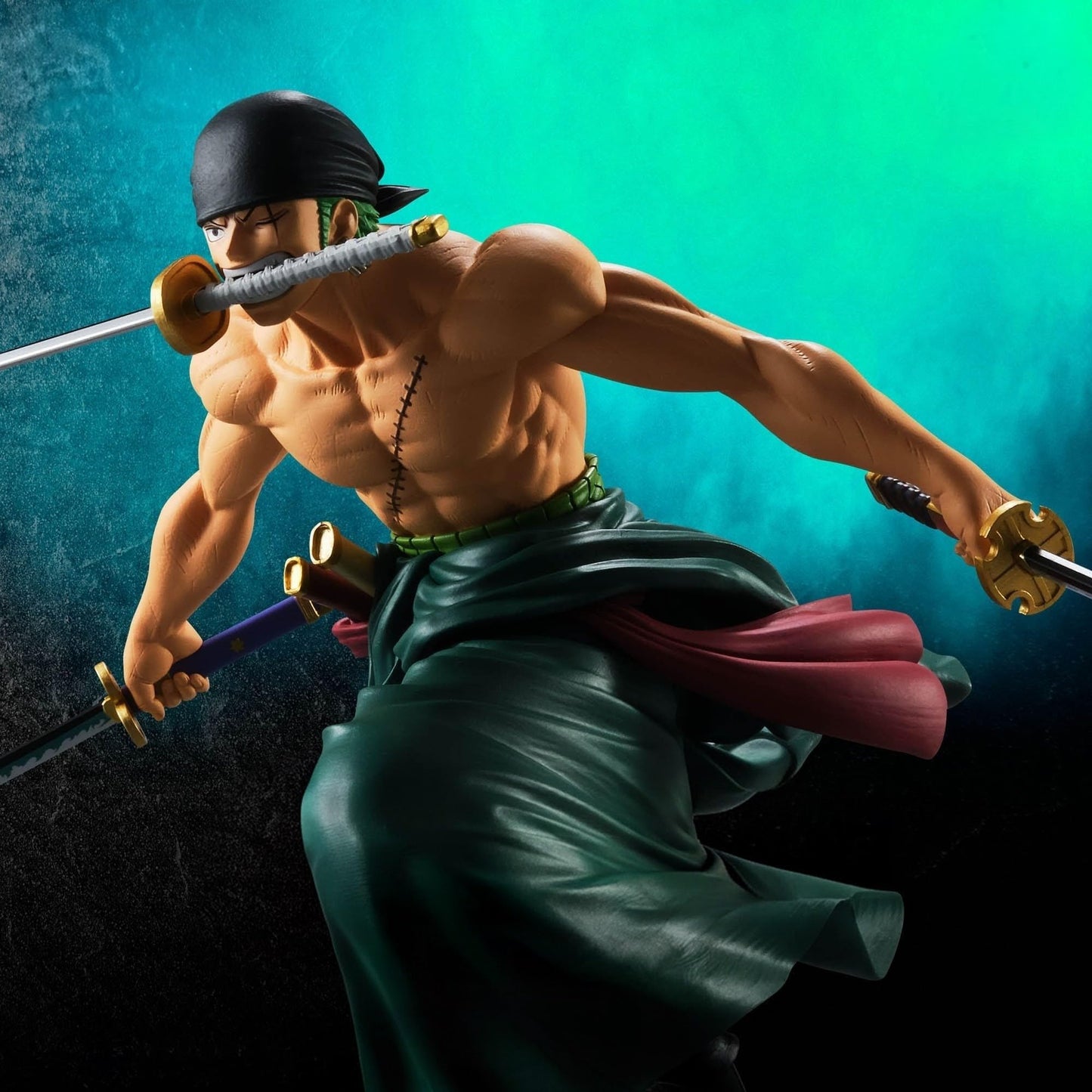 One Piece Figure Zoro Roronoa Zoro Grandista Size: Approx. 7.5 inches (19 cm), Width: Approx. 16.1 inches (41 cm)