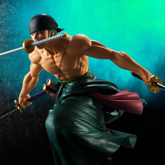 One Piece Figure Zoro Roronoa Zoro Grandista Size: Approx. 7.5 inches (19 cm), Width: Approx. 16.1 inches (41 cm)
