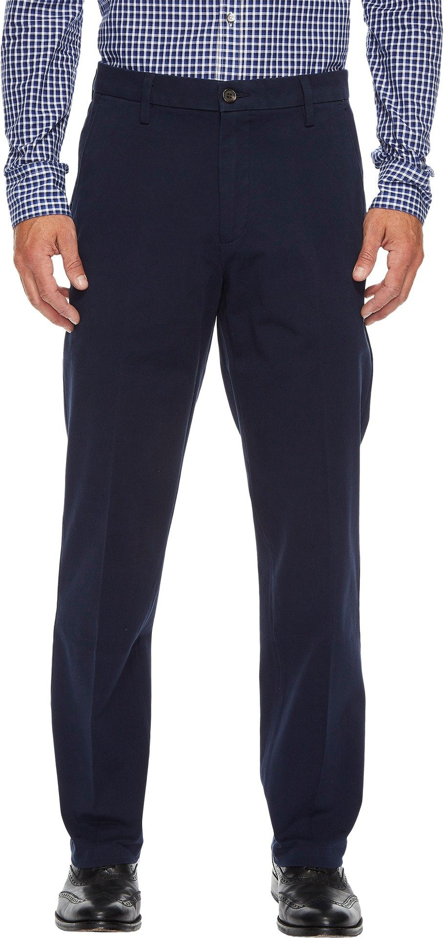 Dockers Men's Straight Fit Workday Khaki Smart 360 Flex Pants (Regular and Big & Tall), Pembroke, 34W x 32L