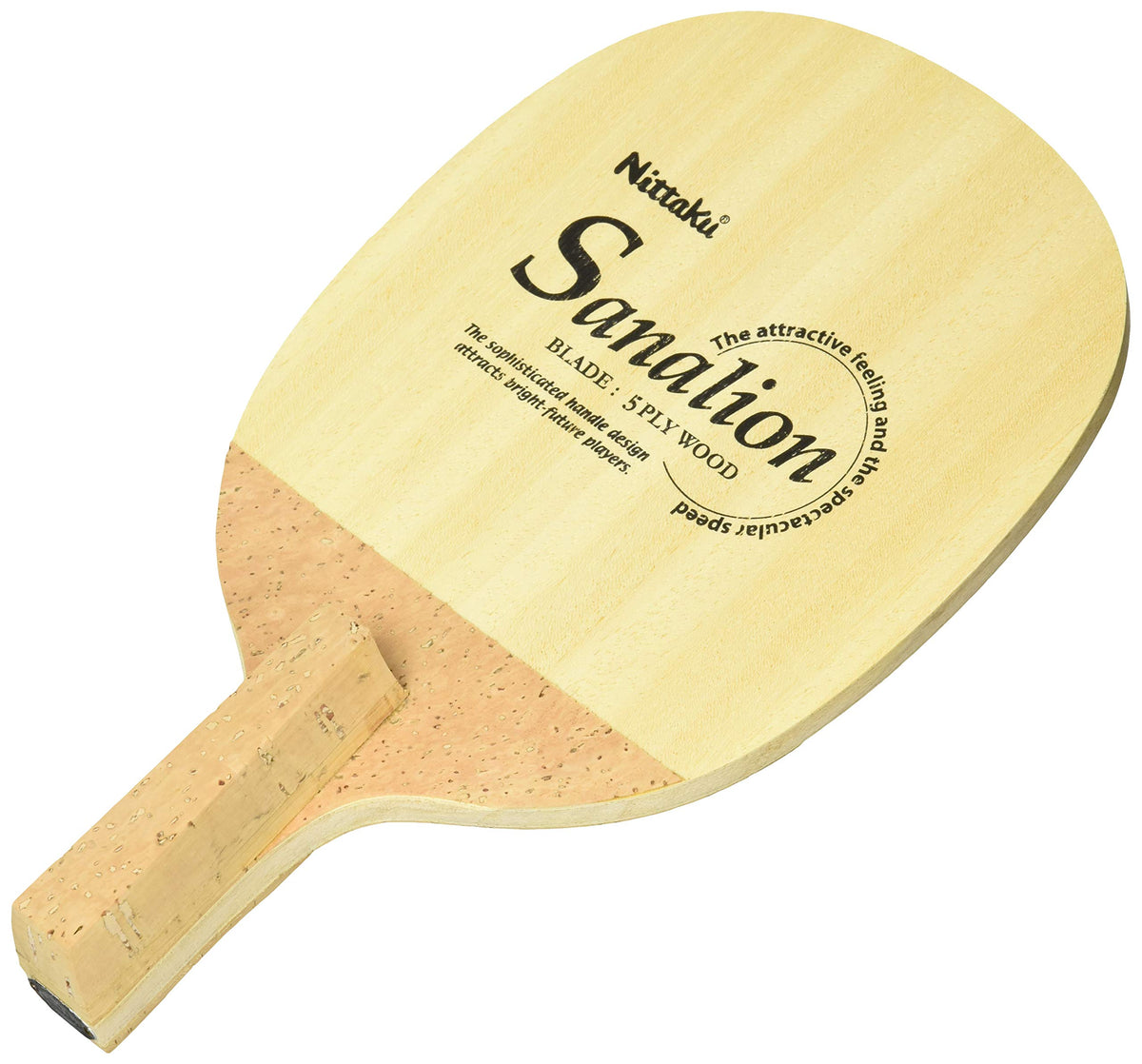 Nittaku NE-6651 Table Tennis Racket Sanarion R Pen Holder (Japanese Style) Wood
