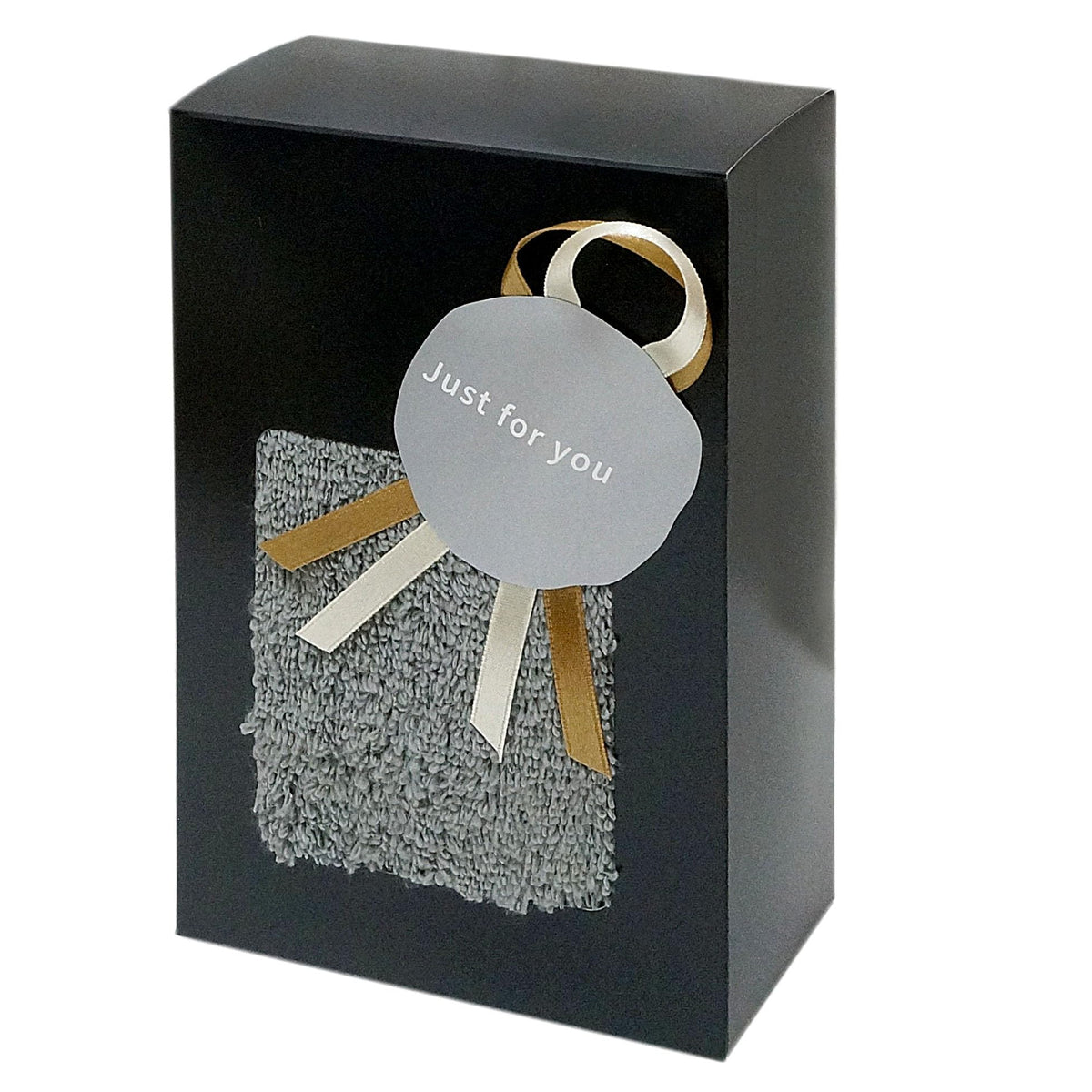 Towel Gift, Face Towel, Box, Made in Japan, 100% Cotton, Boxed, Wrapped, Paper Bag Included, Retirement Gift, Men, Fluffy, Fast Absorption, Color: Stone