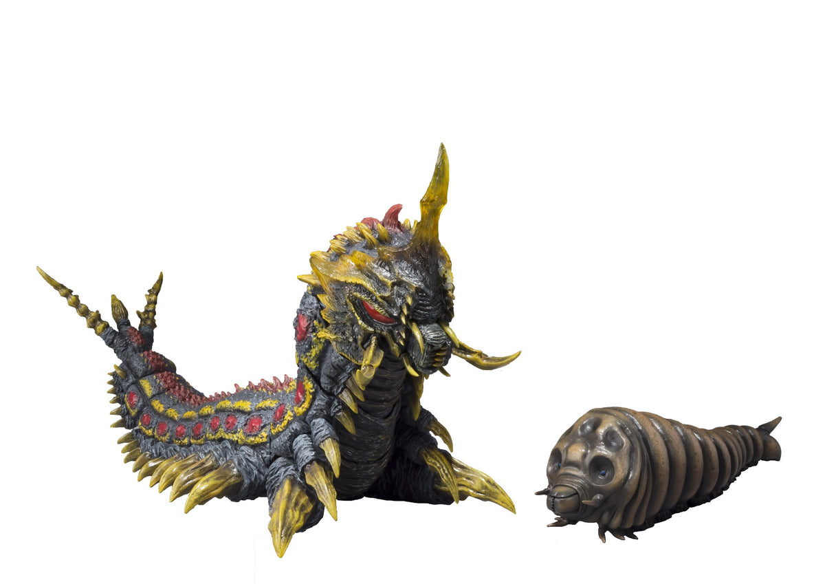 TAMASHII NATIONS Bandai S.H.MonsterArts Mothra and Battra Larva Action Figure Set