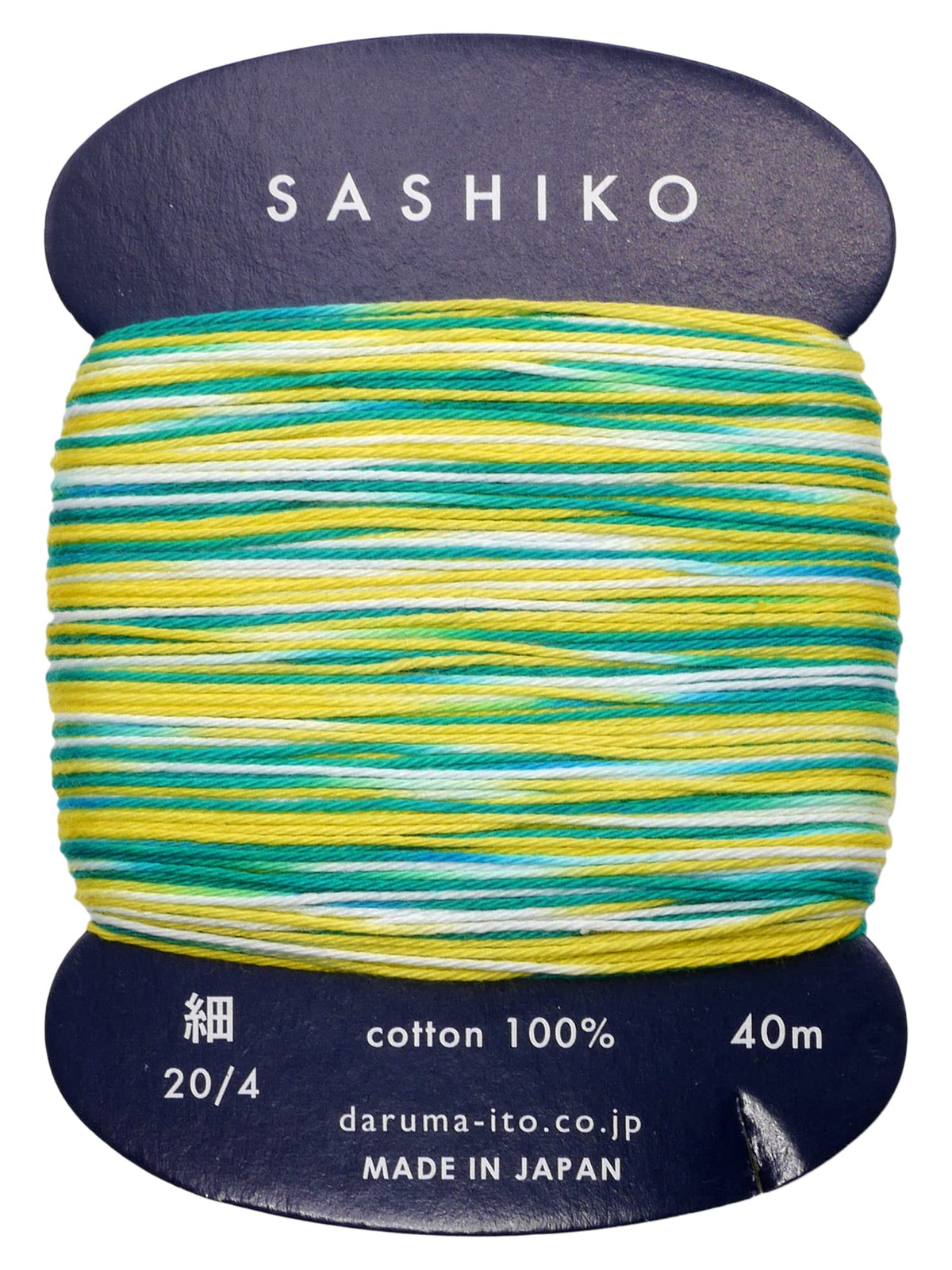 Yokota Daruma Sashiko Thread Single and Variegated Color (Shaved ice, Thin 40M Card)