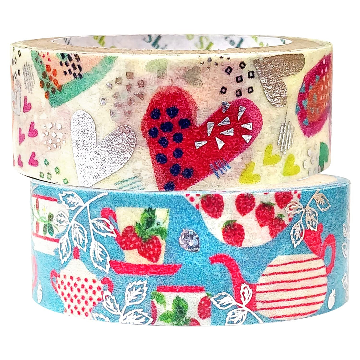 Shirido Masking Tape, Shinzi Katoh Sparkly 2 Rolls Set V1 ks-dt-20083