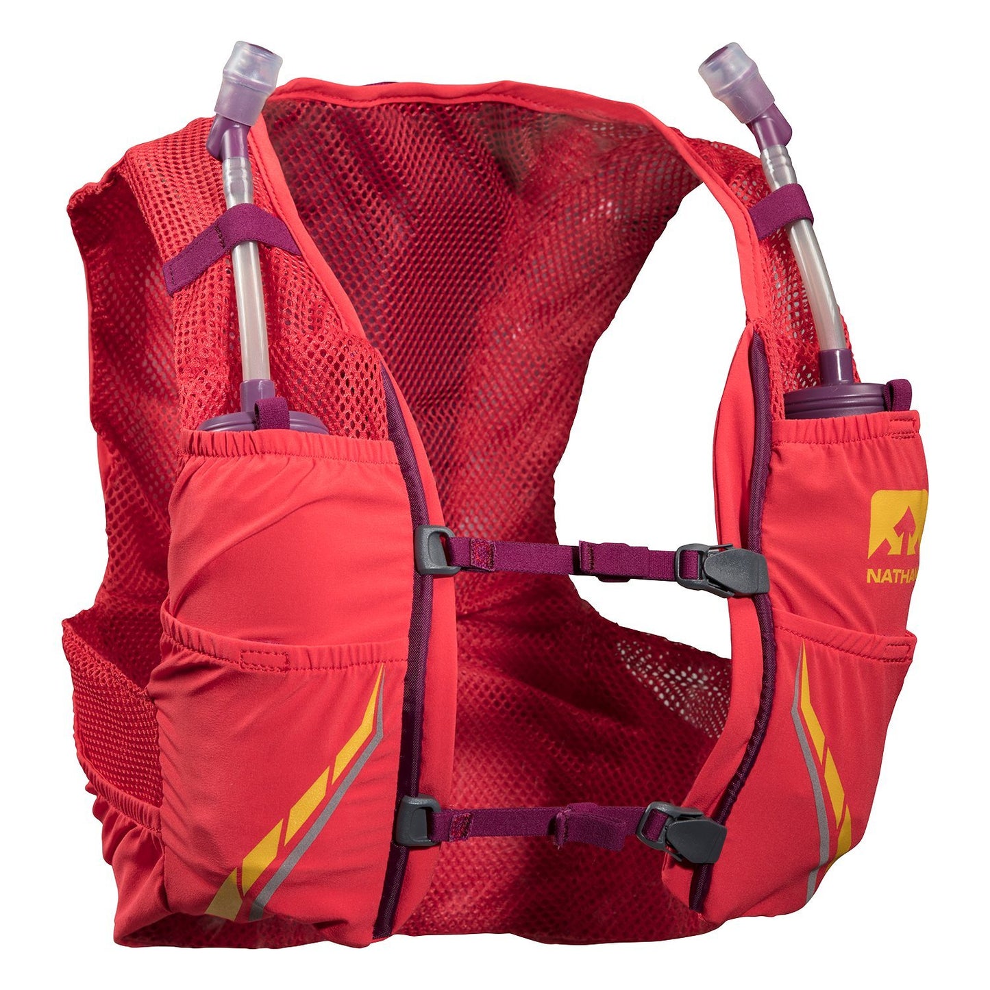 Nathan NS4545-0326-29 Female VaporMag 2.5L Running Hydration Packs, Hibiscus/Magenta Purple, XX-Small