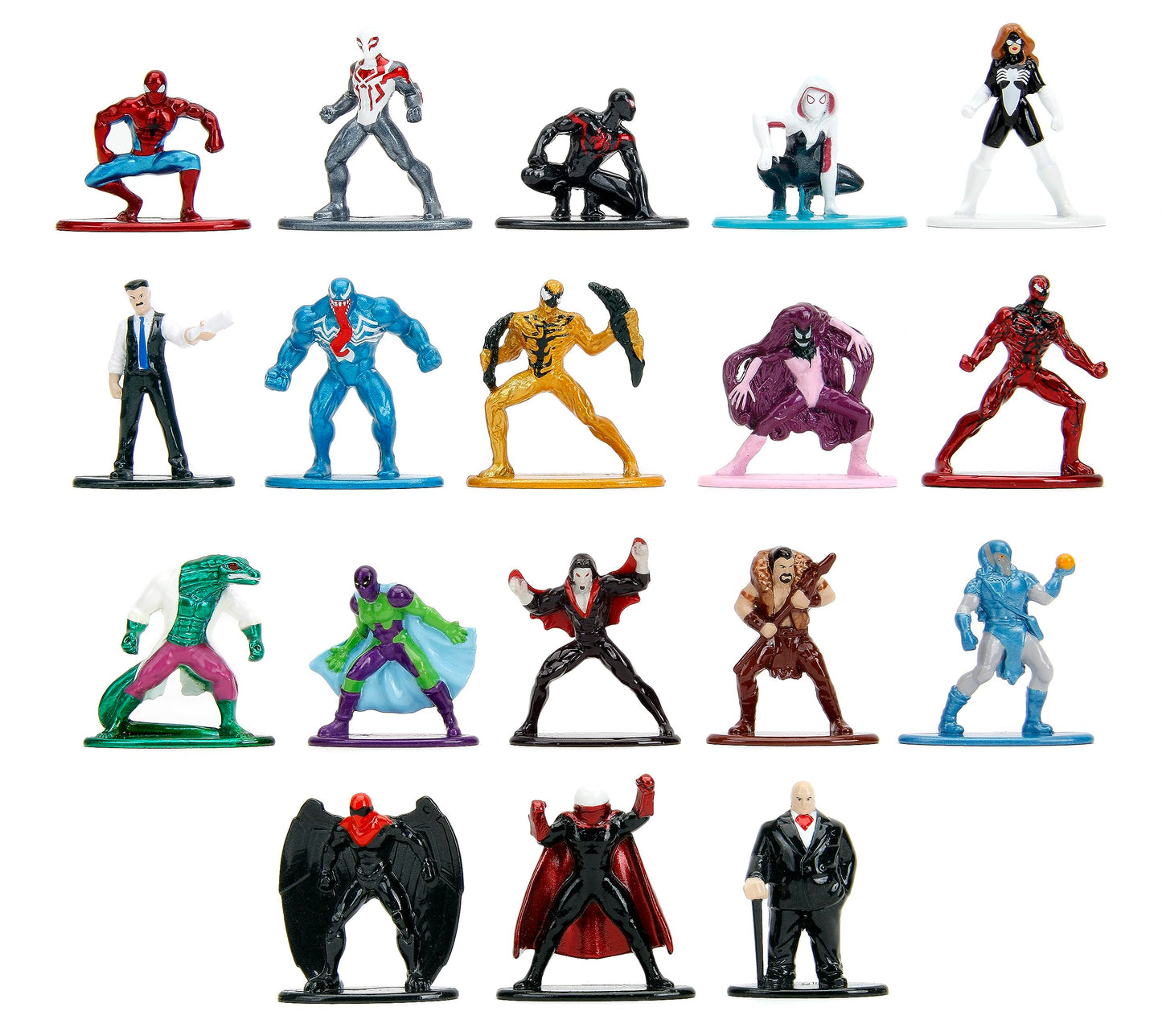 Jada Toys Marvel Spider-Man 18-Pack Series 9 Die-cast Figures, Toys for Kids and Adults