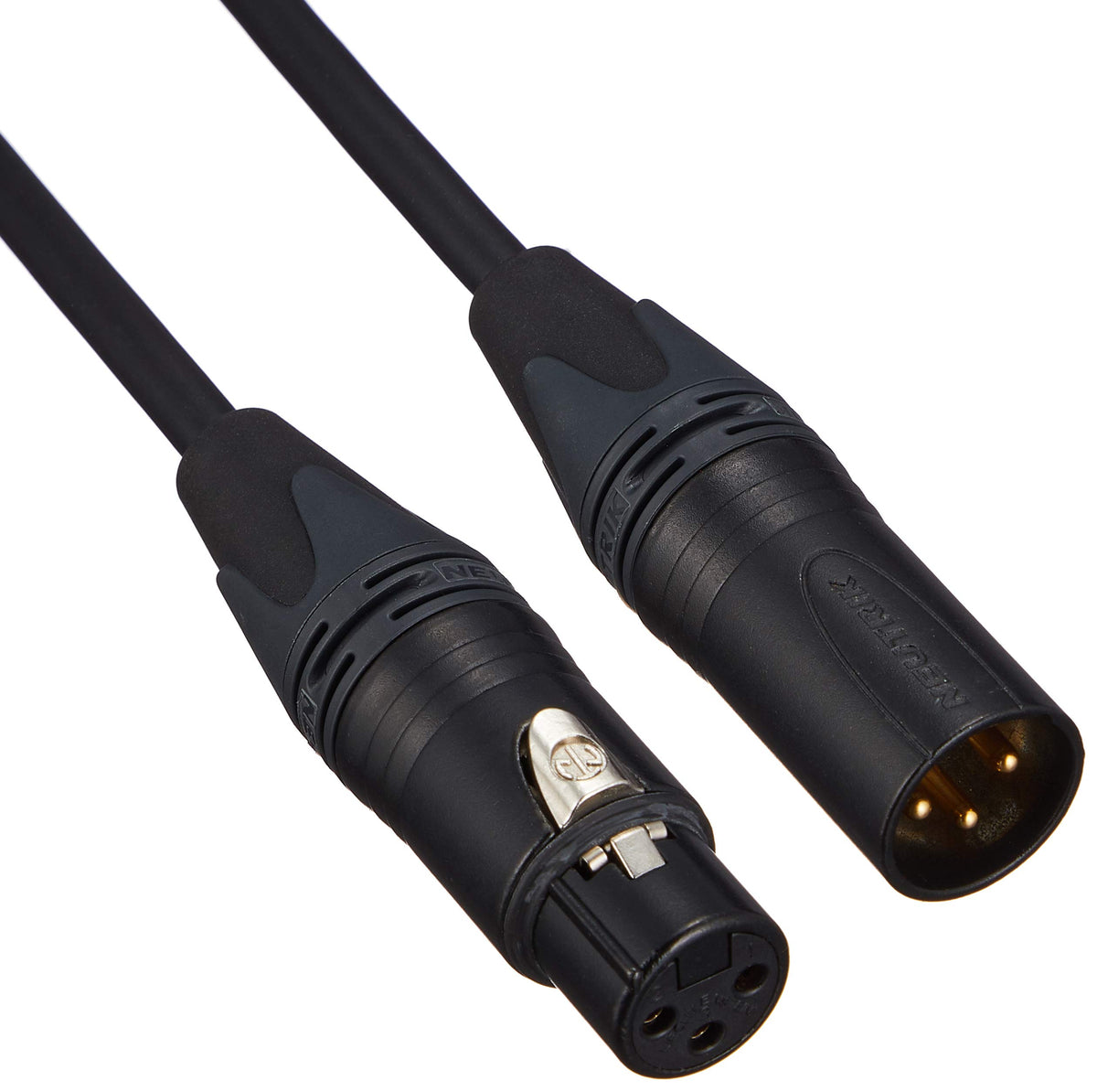 Canare EC03-B/Black XLR Cable, Microphone Cable, Neutolic Connector, Black, 9.8 ft (3 m)