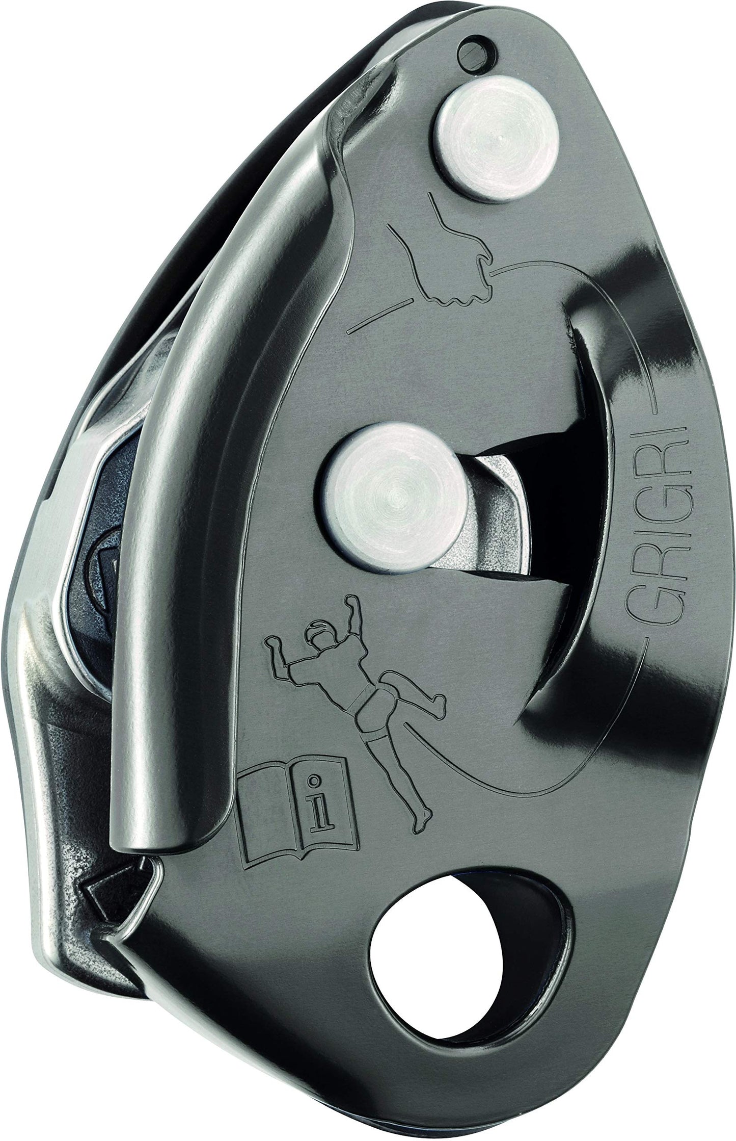 PETZL - GRIGRI 2, Belay Device with Assisted Braking, Gray