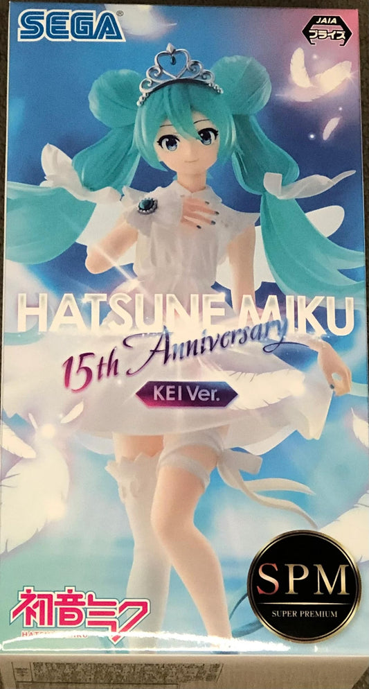 SEGA - Hatsune Miku Series SPM Statue - Hatsune Miku 15th Anniversary Kei Ver., Black