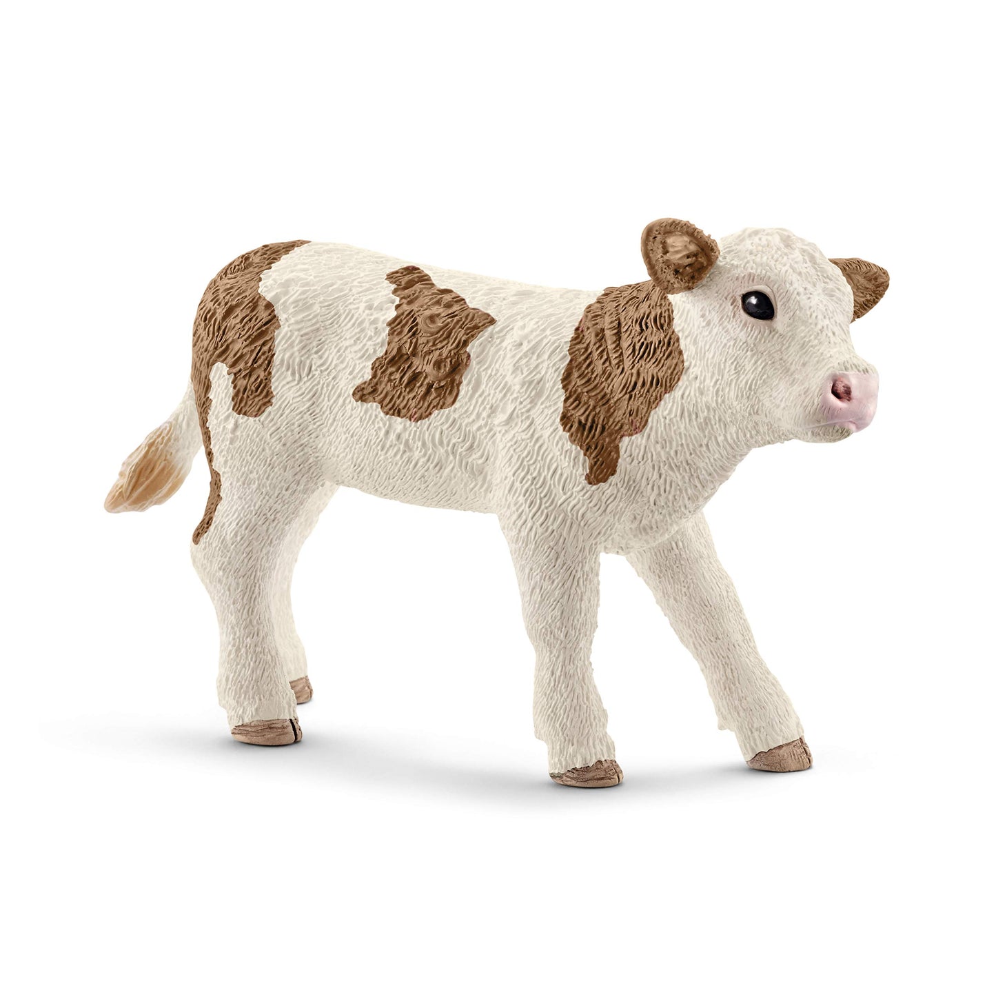 Schleich Farm World - Simmental Calf Toy Figurine - Kids Ages 3+ | 13802