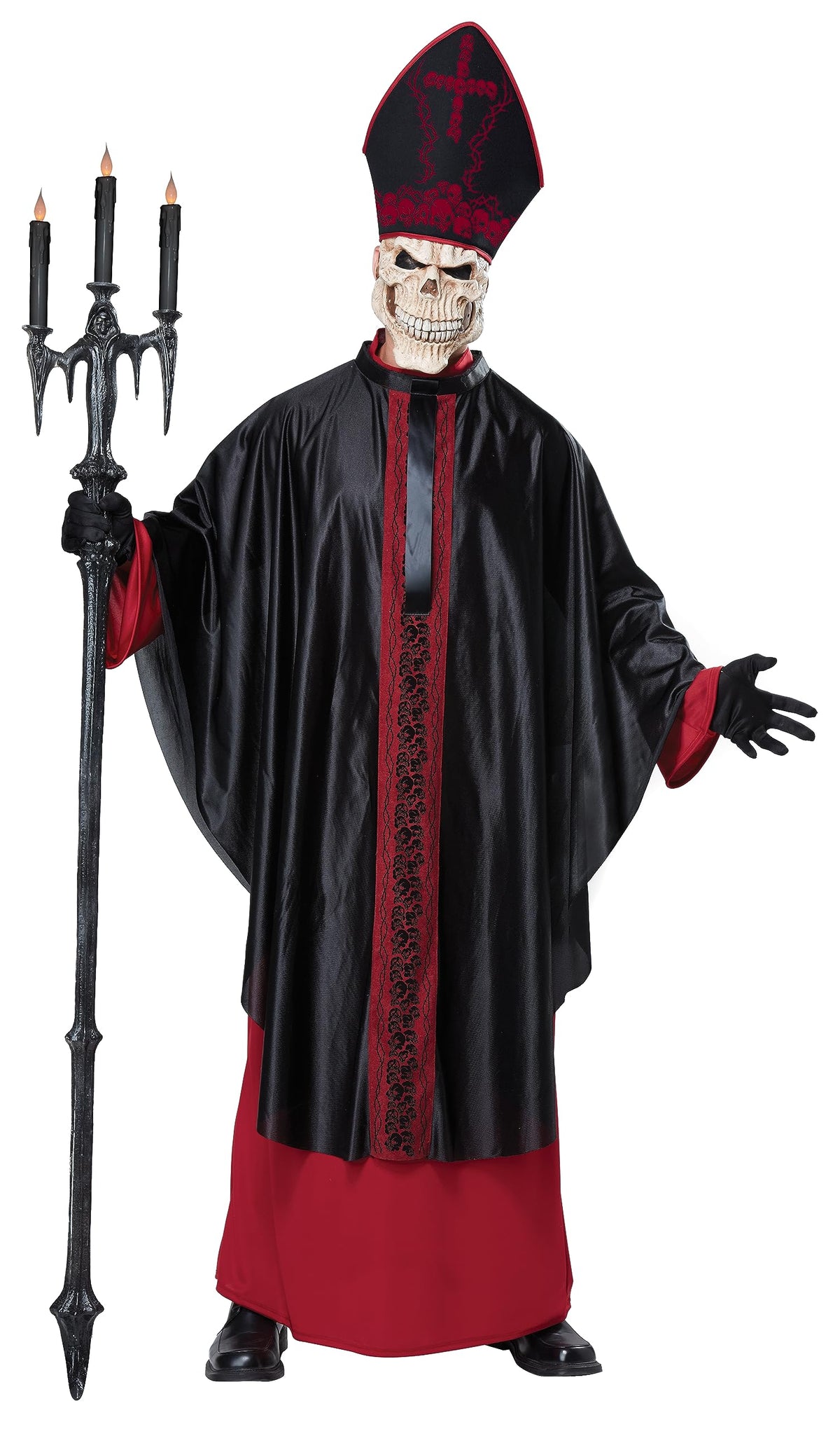 California Costumes Men's Black Mass Bishop Costume Large/X-Large