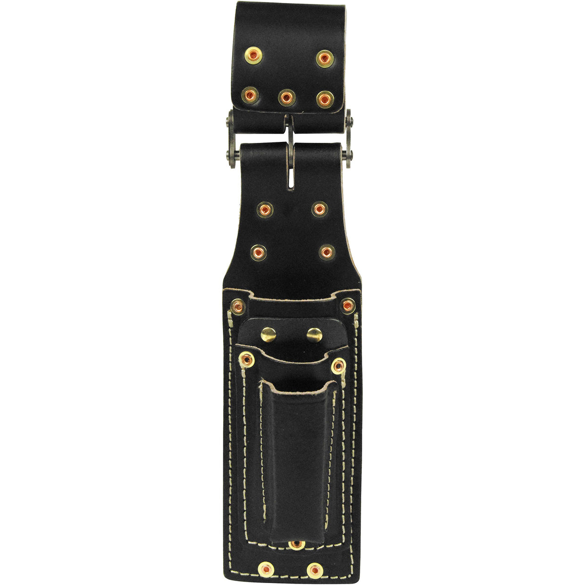 SK11 SCLT-1 Leather Chisel Cutter with Chain Hinge, Black