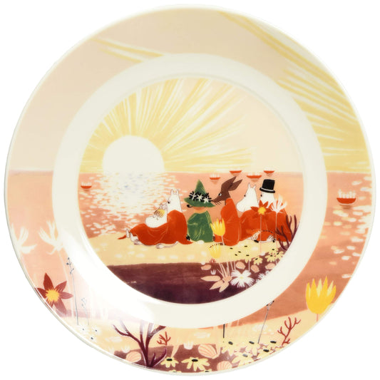Yamaka Shoten MOOMIN MM3202-330 'Luonto' Plate, 7.7 inches (19.5 cm), Sunset, Microwavable, Moomin Goods, Scandinavia, Mother's Day, Tableware, Wedding Gift, Made in Japan