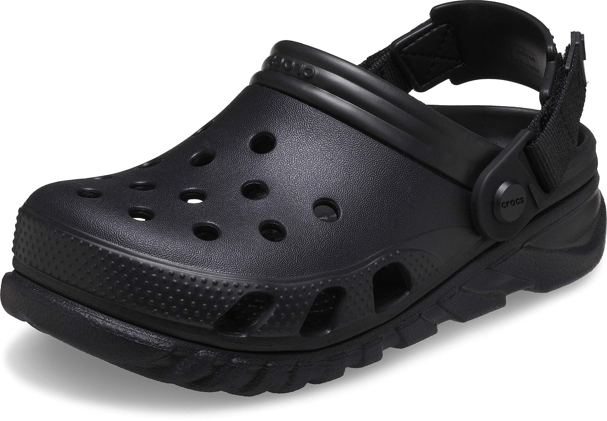 Crocs Unisex-Adult Duet Max Ii Clog, Black, 10 Women/8 Men