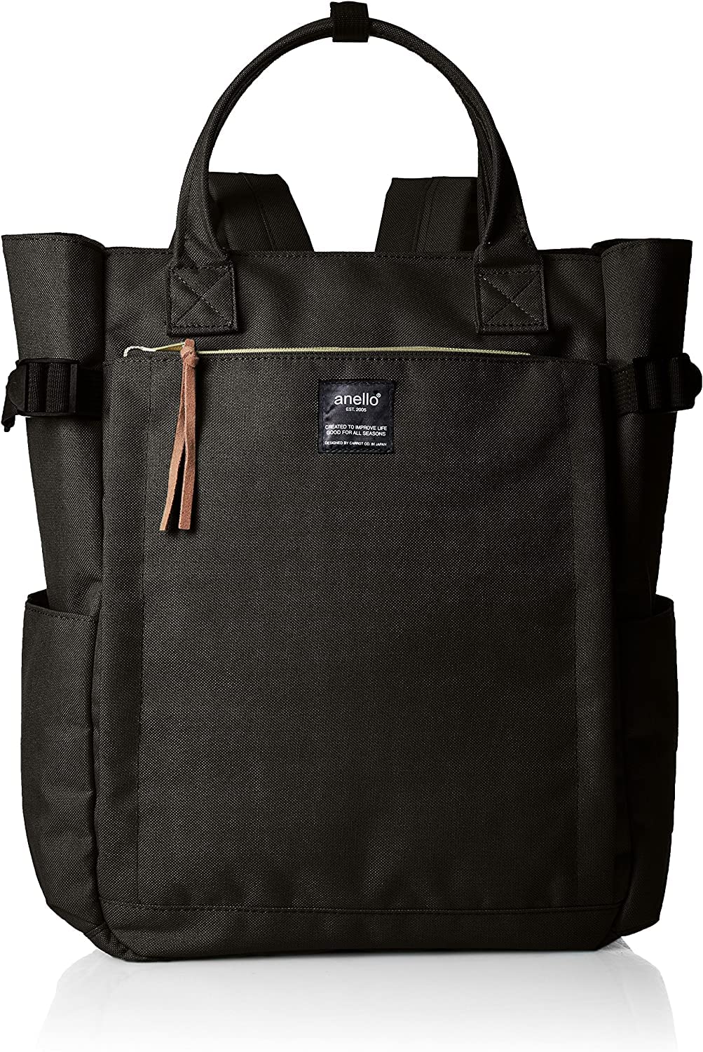 Anero POST ATC1225Z 2-Way Backpack, A4, Multiple Storage, Black