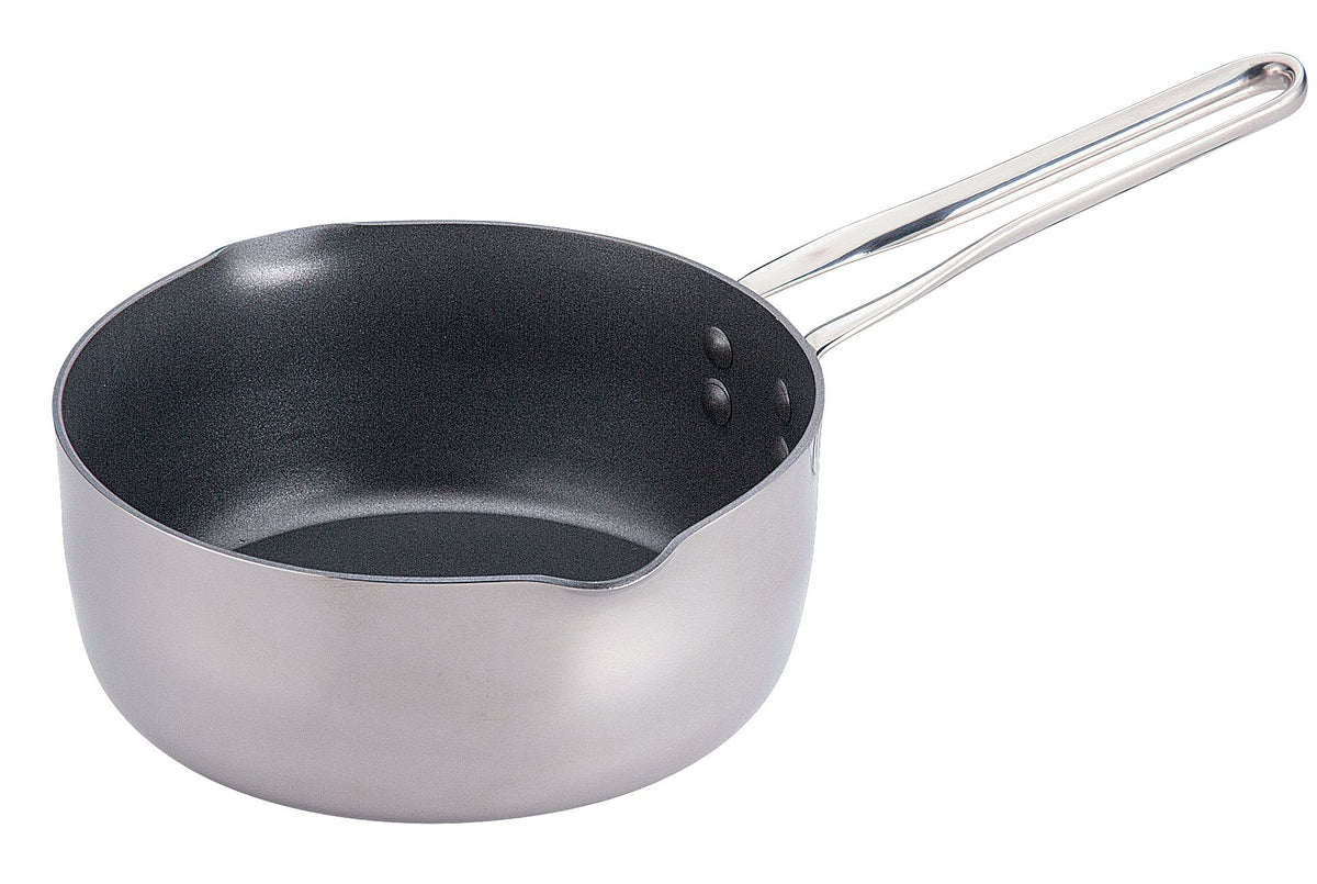 Endo Shoji TKG AYK8603 IH 2-Layer Clad CT Yukihira Pot, 8.3 inches (21 cm), Aluminum, Stainless Steel, China