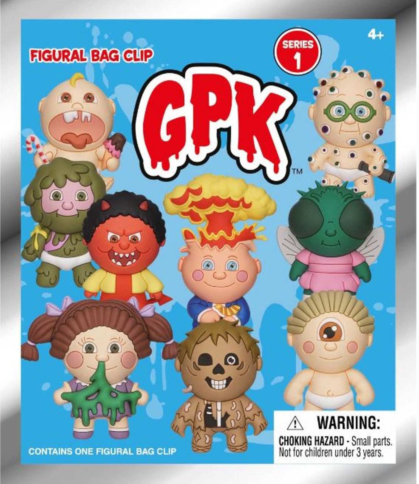 Garbage Pail Kids Series 1 – 5" Collectible Bag Clip – Blind Bag (ONE Random Figure) – Trading Card Character Keychain/Backpack Accessory | Official Licensed Merchandise