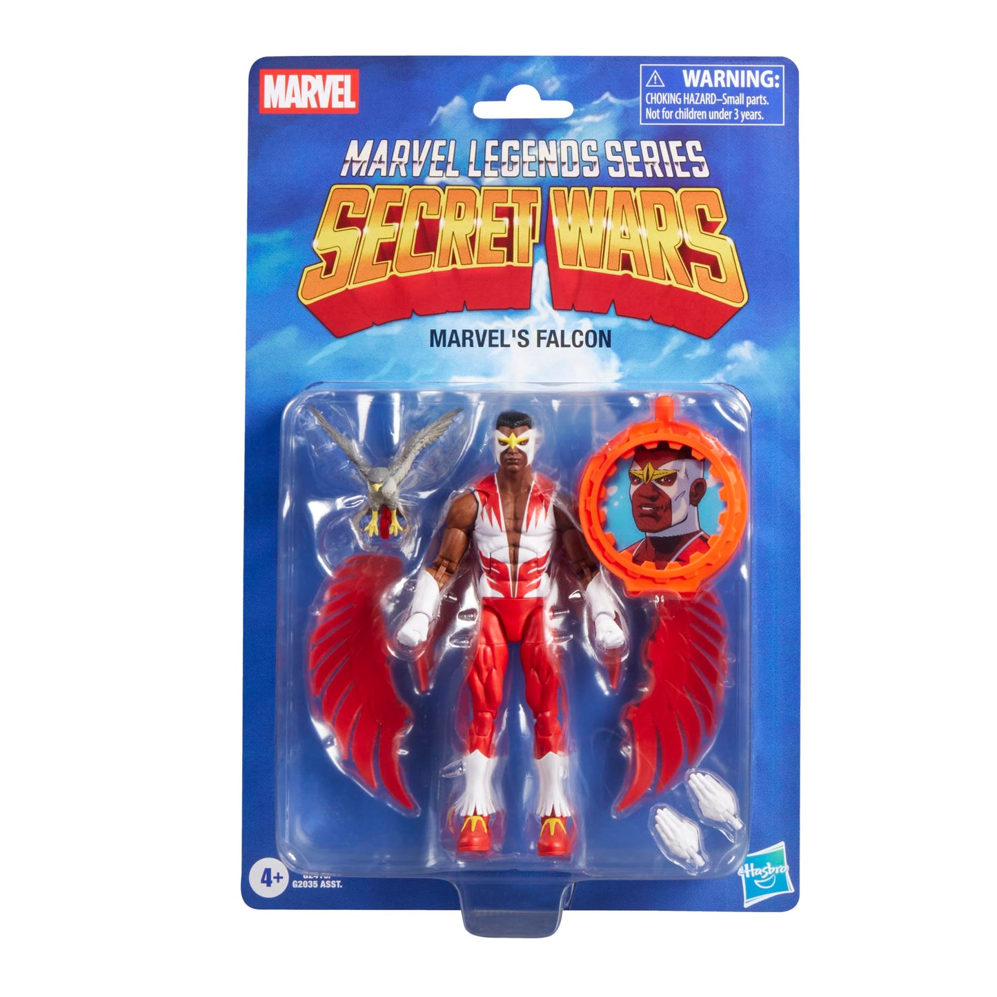 Marvel Legends Series Secret Wars Falcon, Retro Captain America Comics Collectible 6 Inch Action Figure with Lenticular Shield
