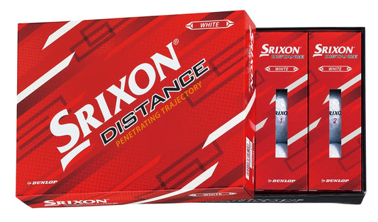 Dunlop SRIXON DISTANCE9 2022 Golf Balls, 1 Dozen (Pack of 12), White