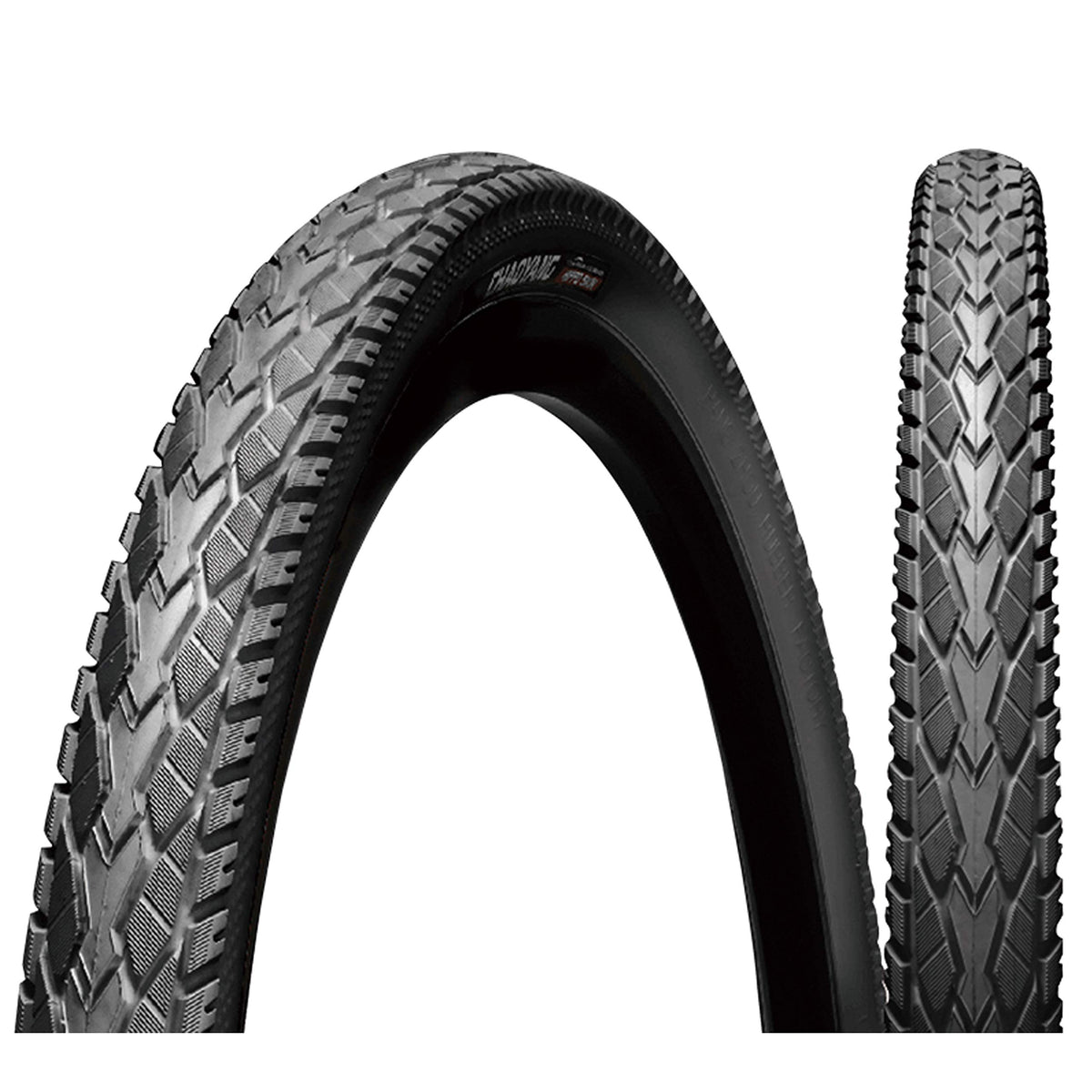 Chao YANG MAKO Shark H-5113 143124 Bicycle Tire, 10.2 x 0.9 inches (26 x 2.35 cm), Black, Large