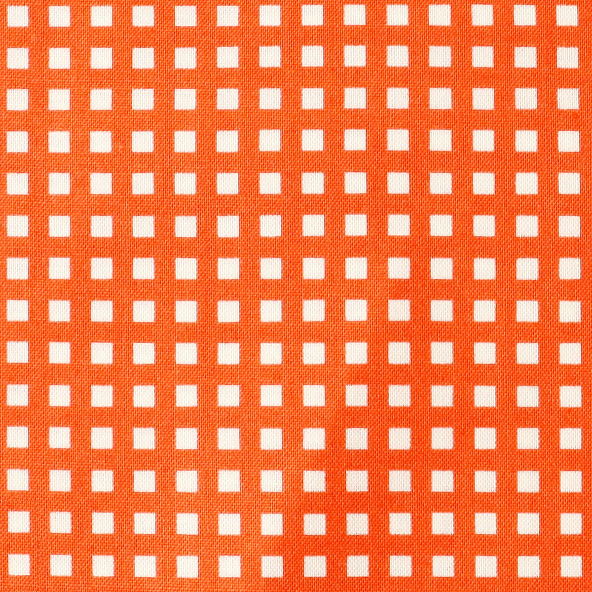 NBK Colorful Plaid Printed Fabric Nordic Style, orange