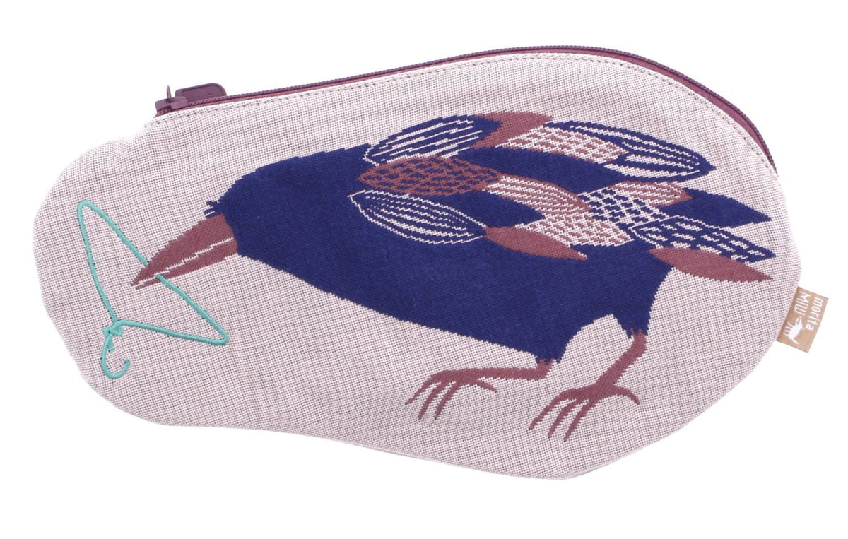 楠橋 紋織 Decoration Goods (Fashion Accessories) Beige Approximately/22 cm X/13 cm Miw Pouch Raven, a – 65936 – 90 – Be