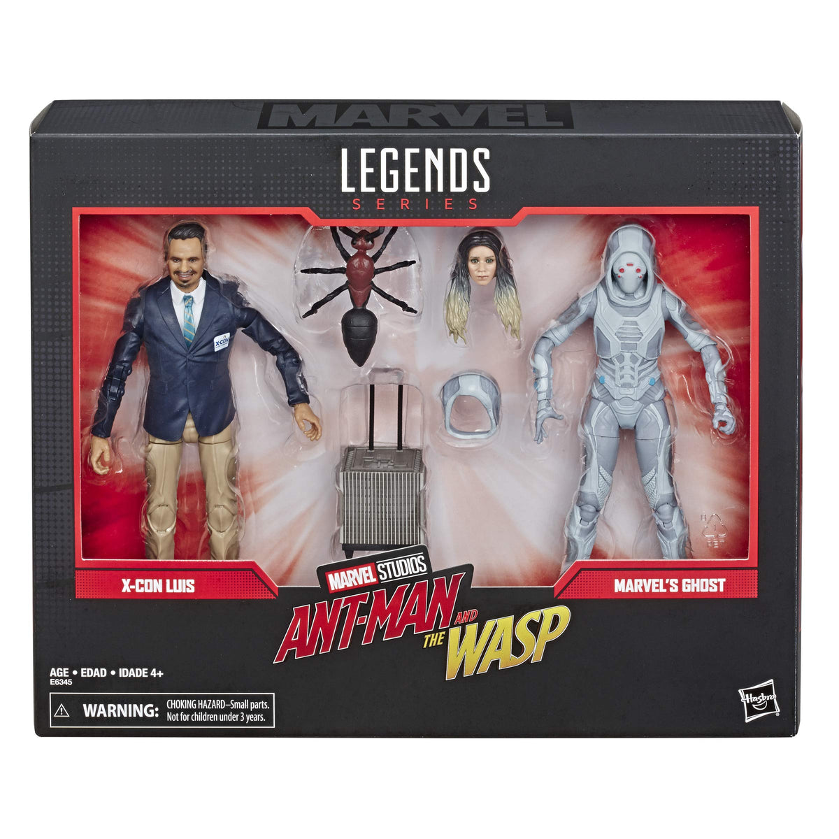 Marvel Legends Series Ant-Man & The Wasp 6"-Scale Movie-Inspired X-Con Luis & Marvel’s Ghost Collectible Action Figure 2 Pack