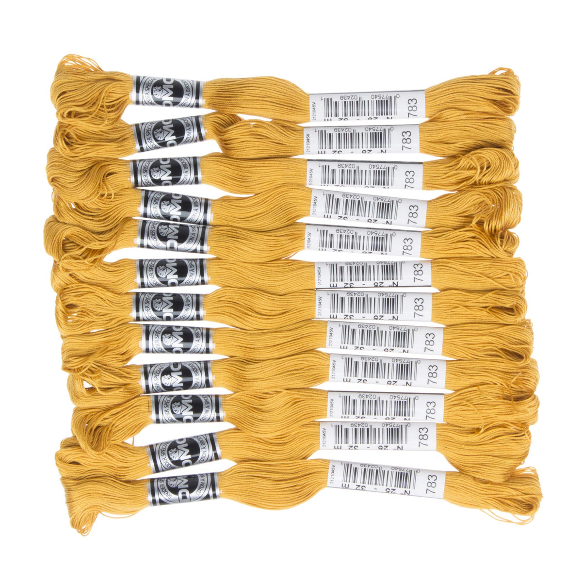 [12 Case] DMC Avroder Embroidery Thread #107 25 Number 783 DMC10725B #783