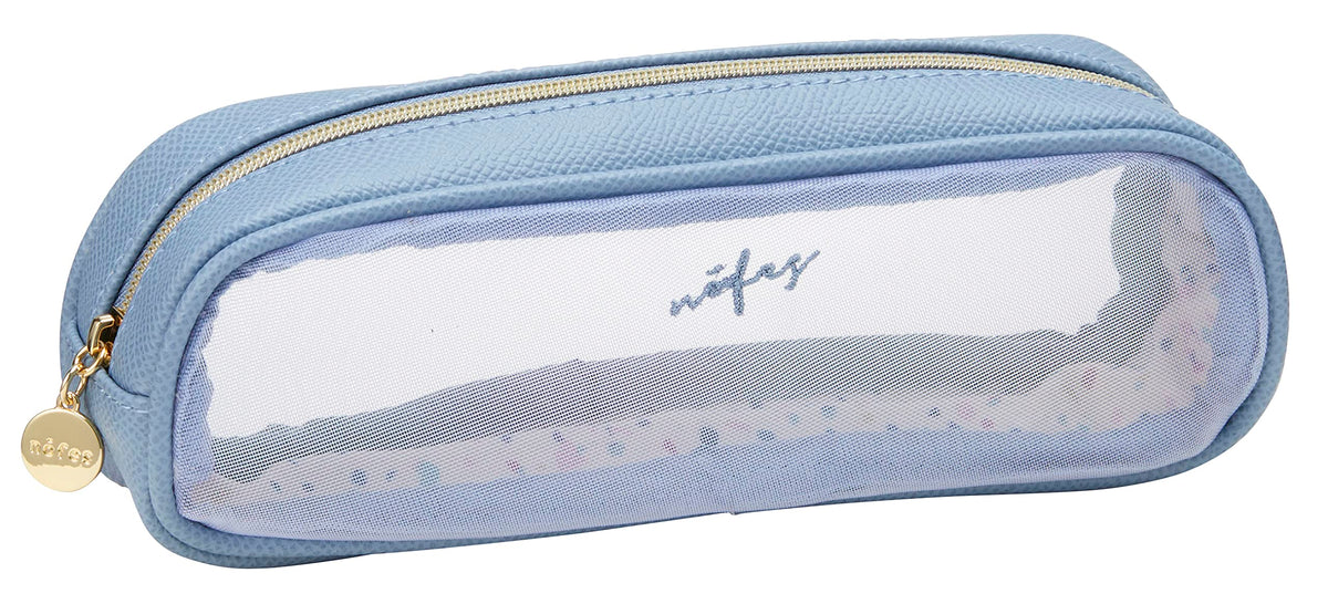 レイメイ藤井 Raymay Fujii FY1117A Pen Case, Nofes Mesh Pen Case, Smoky Blue