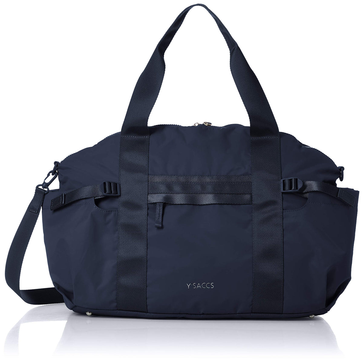 Isaac Y01-04-03 Recycled Nylon Casual Tape Boston Bag, Navy