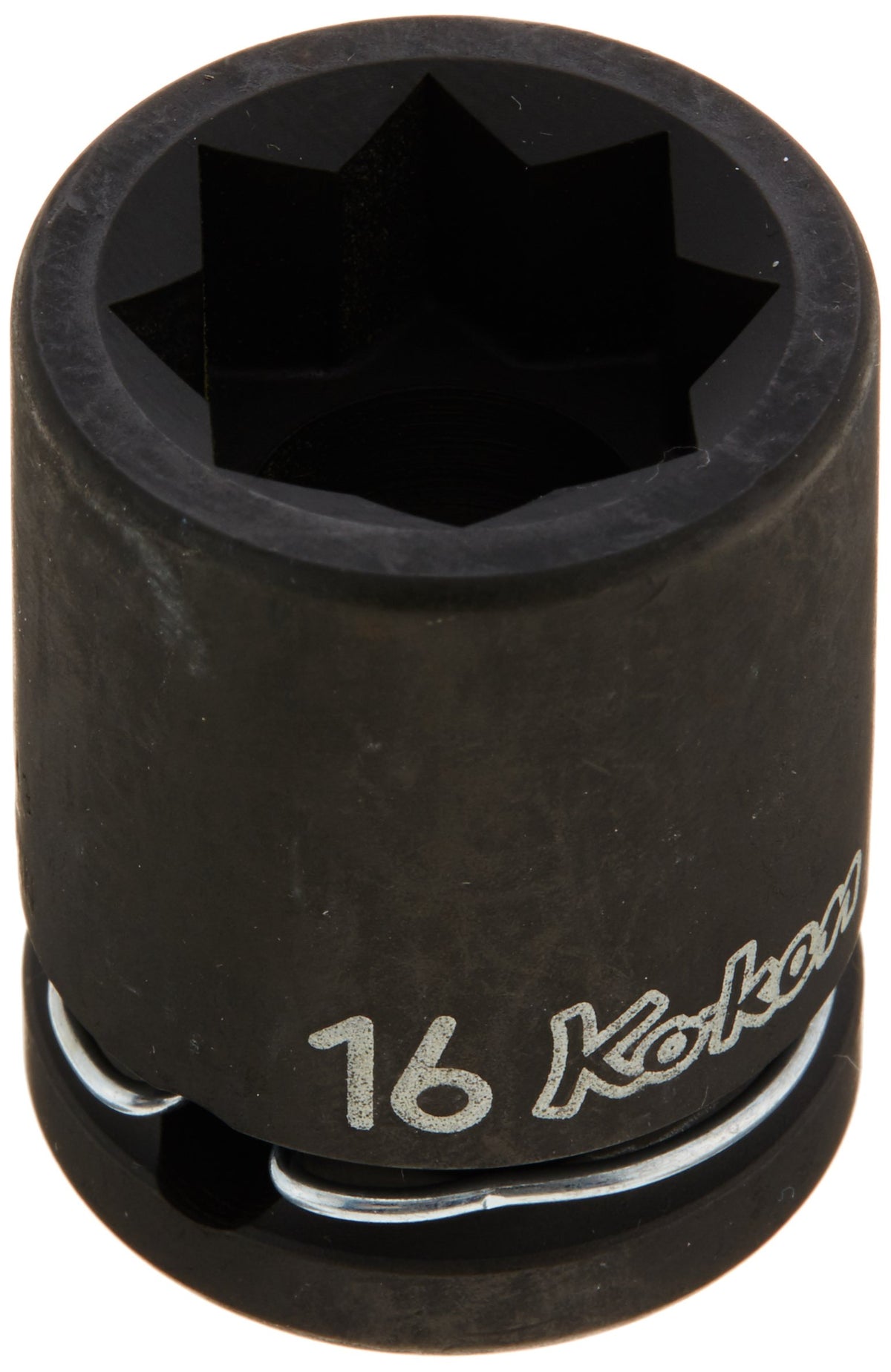 Ko-ken 14415M-16 1/2 Sq. Dr. Socket 16mm Double Square Length 38mm