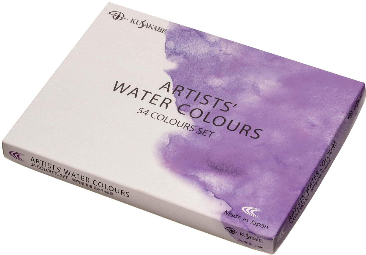 Kusakabe Transparent Watercolor Paint, 54 Color Set, 0.16 fl oz (5 ml) (No. 2)