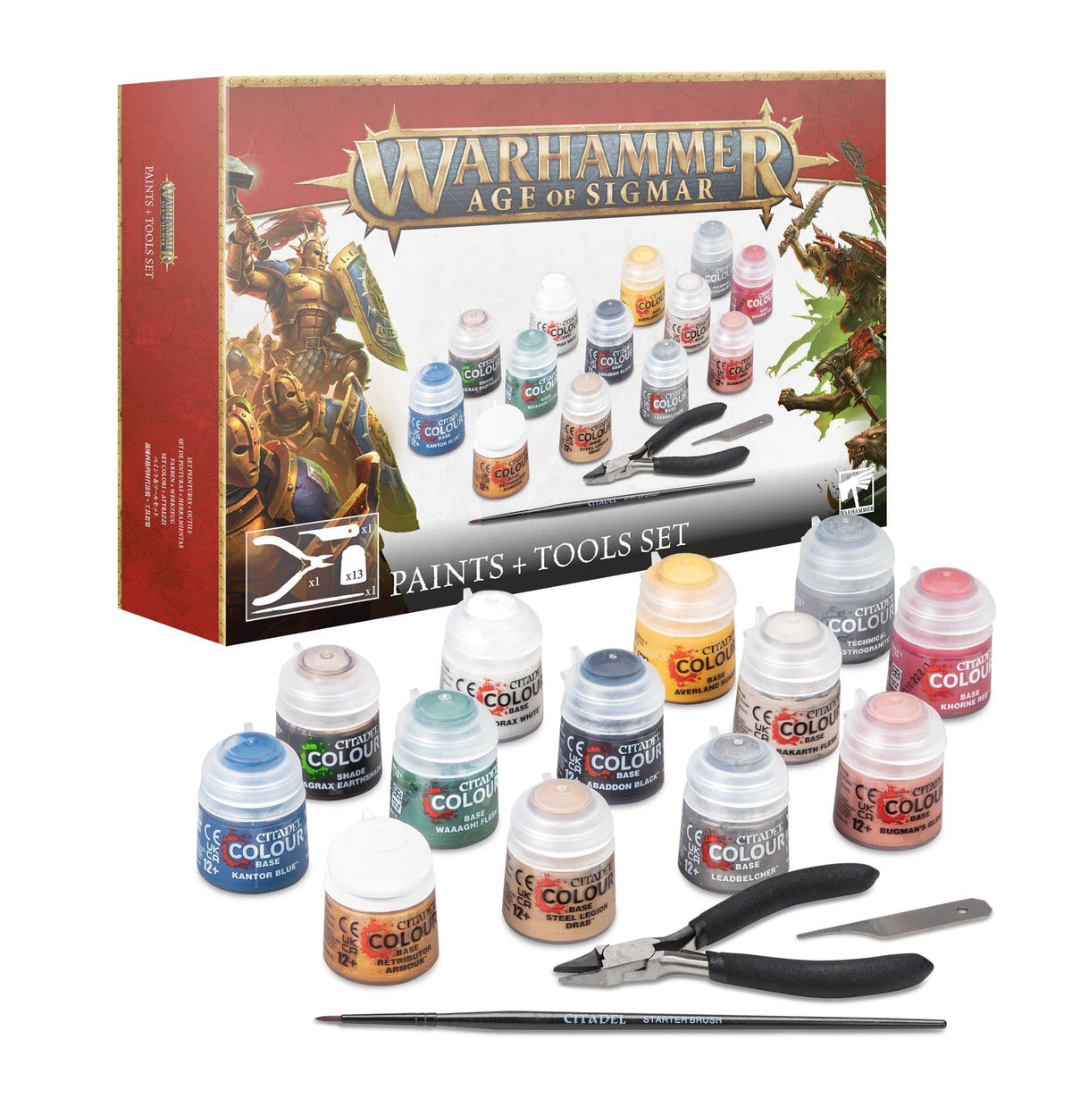 AGE OF SIGMAR PAINTS&TOOLS SET (JPN/SIM+TRA CHN)