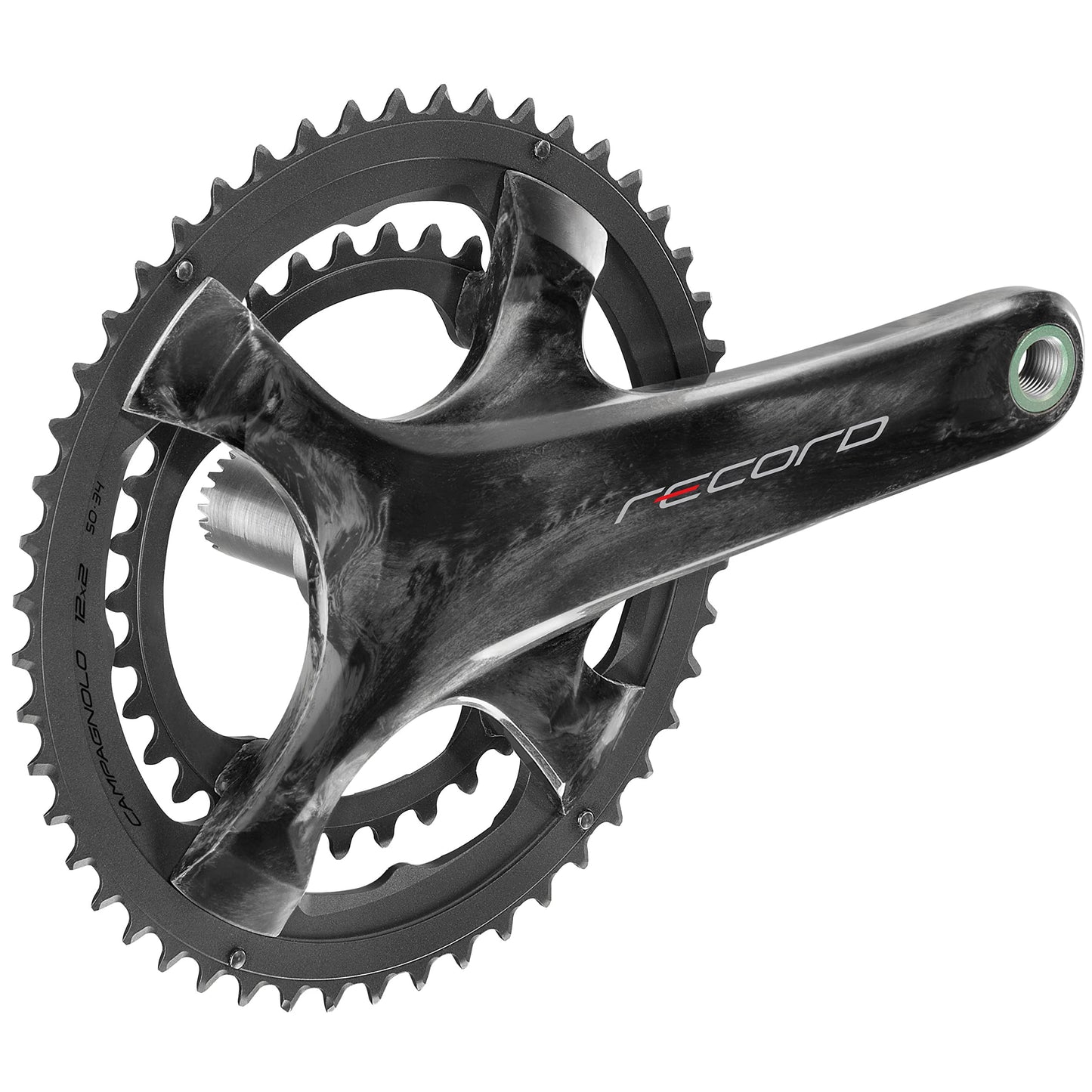 Campagnolo Record Carbon Ultra Torque 12 Speed Chainset, Black, 175 mm 50-34T