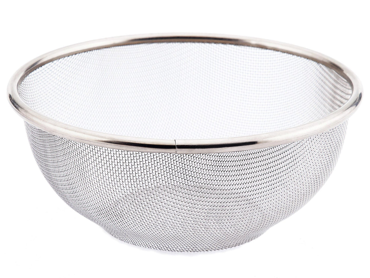 日々道具(Nichinichidougu) Stainless Steel Strainer Colander, 19.5cm, sliver